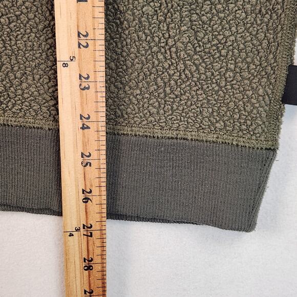 Patagonia Reversible Shearling Crew Neck Pullover Olive Green Men's SZ LG(?) GUC - Picture 8 of 10